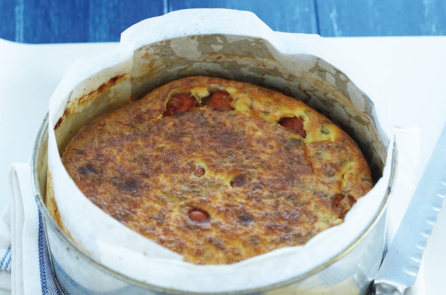 Roast tomato frittata